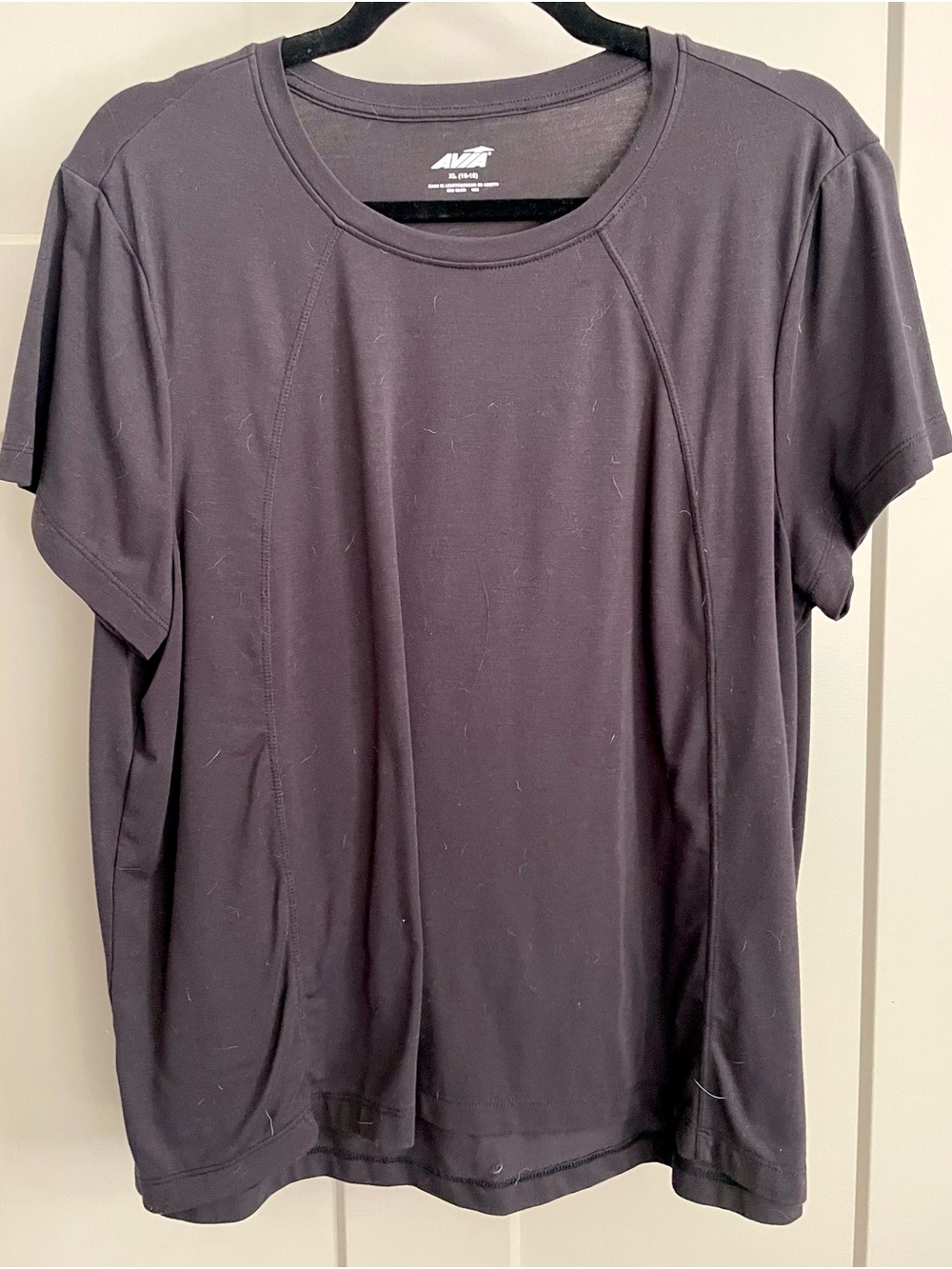 Avia Black Short Sleeve Active Performance Tee